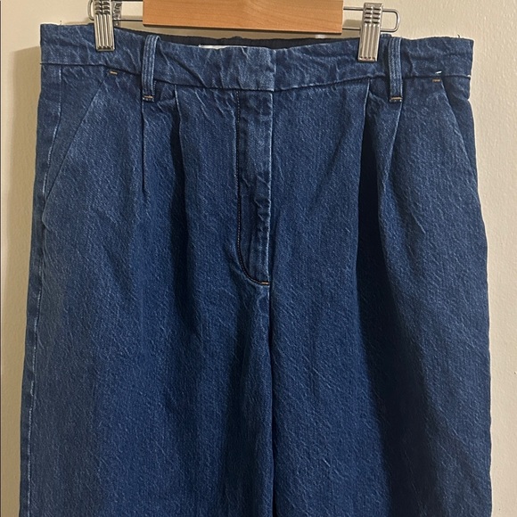EUC Abercrombie & Fitch Sloane Tailored Jean Trousers Wide Leg size 30/10 - Picture 3 of 6